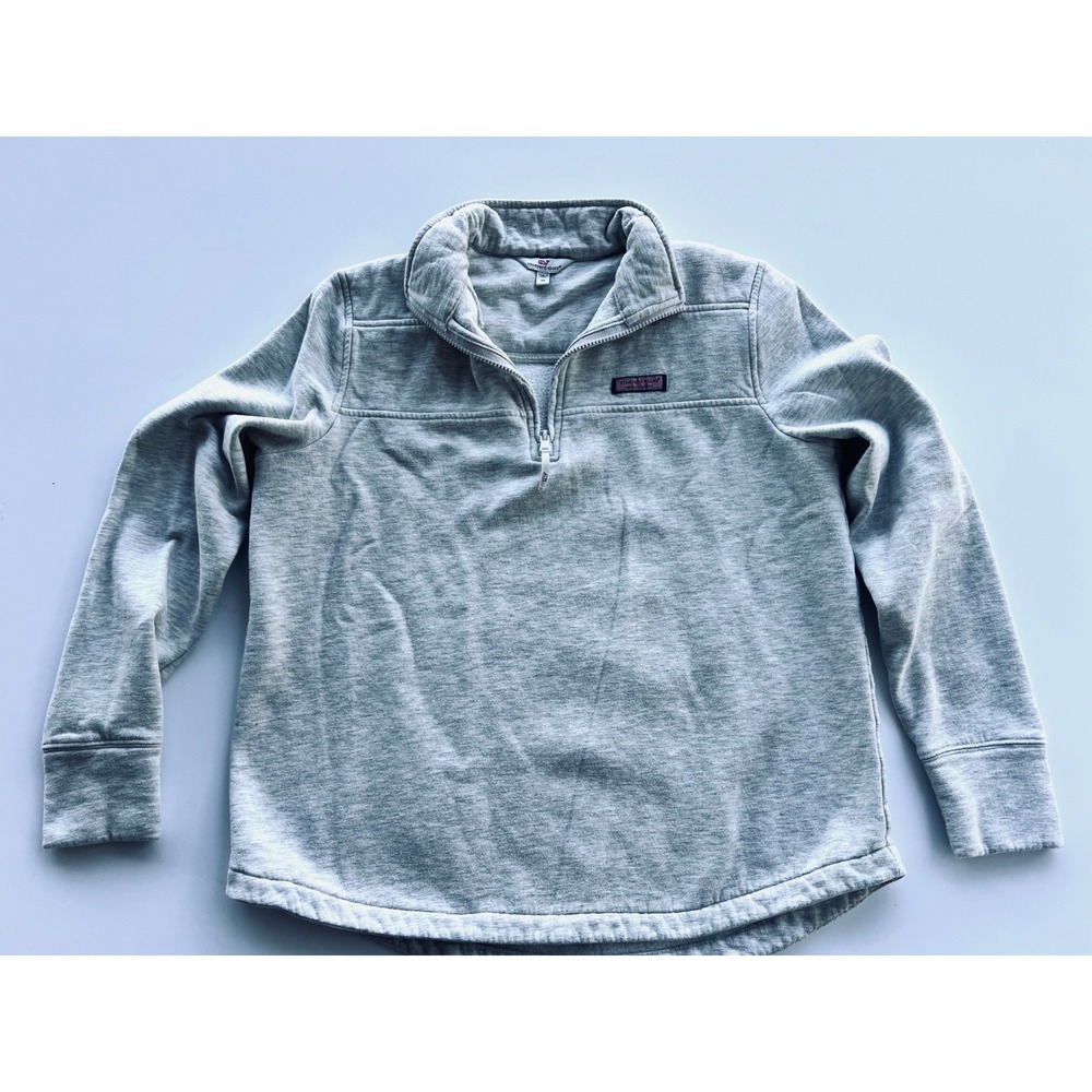 Vineyard Vines Gray Quarter-Zip Sweatshirt